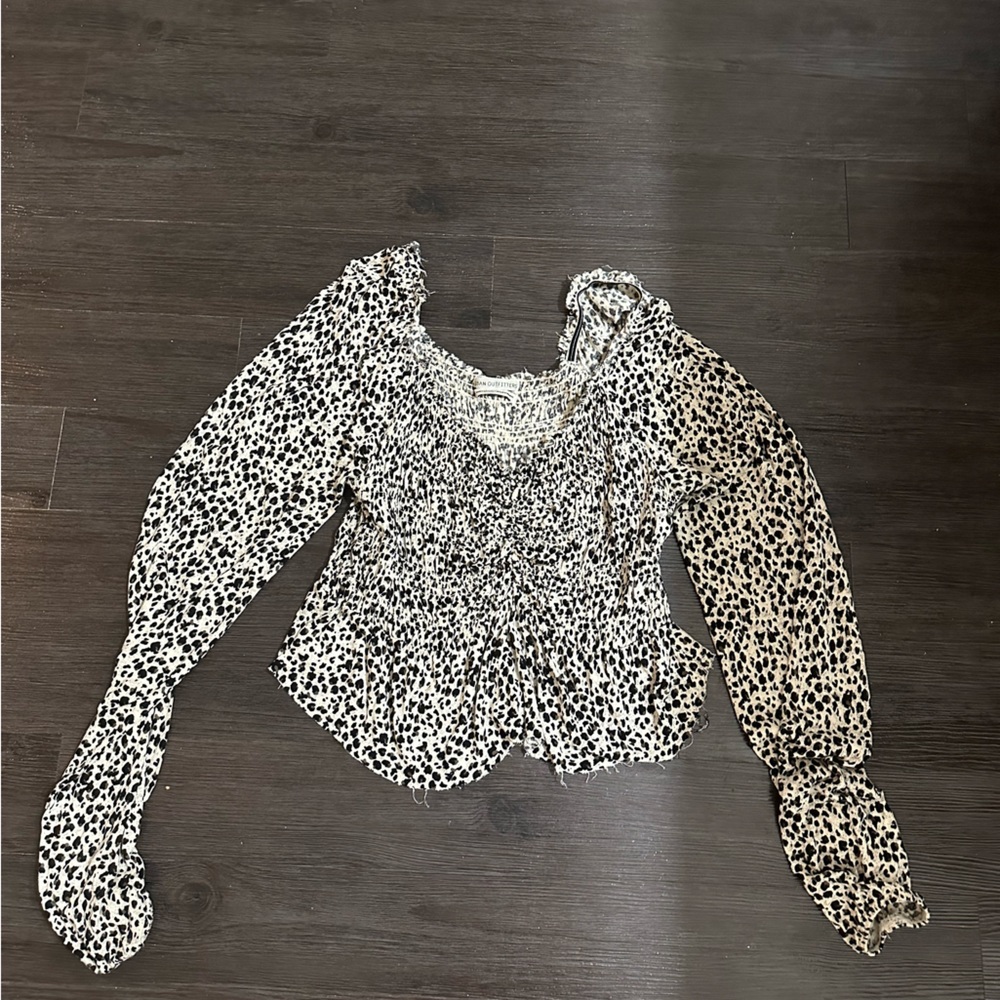 UO Animal Print Blouse